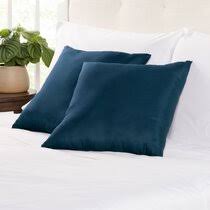 Bold, solid colors and a flat edged design means that it can easily update any piece of furniture. Dark Teal Throw Pillows Wayfair