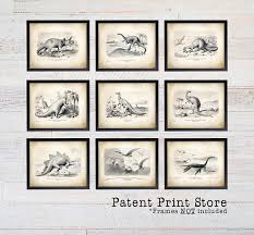 Vintage Dinosaur Art Prints Dinosaur Bedroom Art Dinosaur Etsy In 2020 Dinosaur Bedroom Dinosaur Nursery Dinosaur Nursery Art