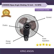 Banyak kerusakan kipas angin yang mungkin terjadi dan seperti yang kita tahu banyak juga merk kipas angin di pasaran misalnya saja merk seperti panasonic, maspion, cosmos, miyako dan merk. Kipas Angin Dinding Wall Fan Pendingin Ruangan Perlengkapan Rumah Cosmos 16 Inch Wfg Shopee Indonesia