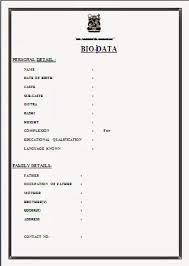 Resume Format Sheet Resume Format Biodata Format Download Resume Format Download Biodata Format