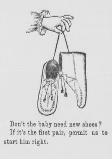 Early Sports and Pop Culture History Blog: Baby Shoes, Calico dresses,  African Golf and Crabs - a Dicey History and Etymology of "Baby Needs a New  Pair of Shoes!"