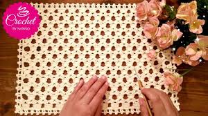 Handmade floral crochet table runner free pattern. Crochet Stitches Fast For Table Runner 1 Doily More The Crochet Shop By Nanno Youtube