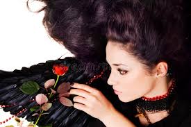 512 Black Angel Rose Stock Photos