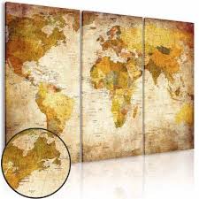 Gedruckt auf 260 g/m² leinwand, kann das bild nach dem auspacken direkt überall aufgehängt werden. Bilder Drucke Usa Map Leinwand Bild Landkarte Amerika Wandbilder Xxl Deko Kunstdruck Weltkarte Mobel Wohnen Breathtime Kz