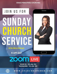 Virtual Church Template In 2020 Flyer Online Church Event Flyer Templates