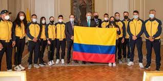 Sebastián muñoz hace su debut oficial en tokyo 2020. Juegos Olimpicos Tokio 2020 Presidente Ivan Duque Entrego La Bandera A La Delegacion Nacional Juegos Olimpicos Futbolred