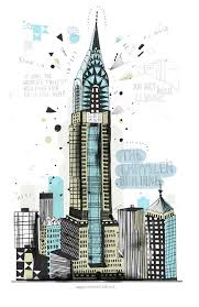 Artist Attempts To Draw All The Buildings In New York City New York Drawing Building Illustration Chrysler Building