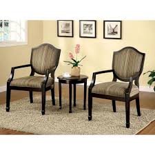 Nix the sofa and gather a quartet of them around a cocktail table instead—a chair this good can go it alone. Proprietary Brand Not In List Bernetta Ii 3 Pc Accent Table Chair Set In Espresso Finish Cm Ac6026 3pk The Home Depot
