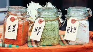 Make Your Own Seasoned Salts Steven And Chris Recipe Homemade Seasonings Seasoned Salt Make It Yourself