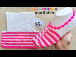 En Kolay Patik Modeli Yapimi Iki Sis Ile Kolay Bayan Patik Modelleri Yapilisi Youtube Patikler Baby Knitting Patterns Orgu