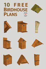 10 Free Diy Birdhouse Plans Built For 3 Simple No Drilling Designs Homemade Bird Houses Bird House Plans Free Bird Houses Diy