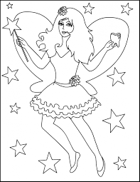 On the back of this paper, write a letter to the. Tooth Fairy Coloring Page Coloring Home