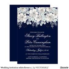 Wedding Invitation White Flower Sakura Navy Blue Zazzle Com In 2021 Wedding Invitations Zazzle Wedding Invitations Invitations White