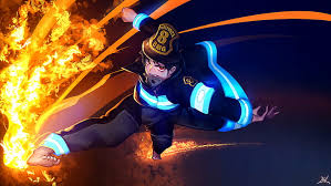 Man holding sword animated painting, uchiha madara, naruto shippuuden. Hd Wallpaper Anime Fire Force Shinra Kusakabe Wallpaper Flare