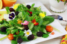 Micro chef's blend edible flowers, 1.75 oz, brightfresh | whole foods market. Edible Flower Salad With Mache And Blackberries Natalie Norman