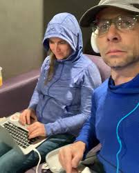 Power couple ruling the universe at the airport