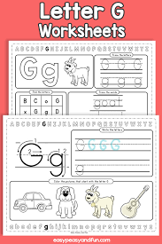 Learning the alphabetthe complete guide. Review The Letter G Worksheets Easy Peasy And Fun Membership
