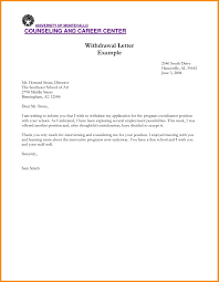 Understanding the role that application letters play gives you skills to smooth the process. Best Sample Letter Of Withdrawing Job Application Image Collection