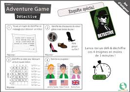Jeux de société et jeux de cartes. Defi Enigmes Jeu Du Detective