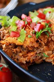 Doritos Casserole With Doritos Onion Lean Ground Beef Garlic Salsa Low Sodium Taco Seasonin Easy Meat Recipes Dorito Casserole Hamburger Meat Recipes Easy