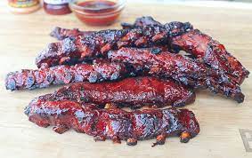 Close the lid, and smoke the ribs for 3 hours. Sweet Sticky Pork Riblets Recipe