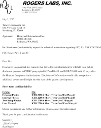 The letter of intent should include any education and employment history that. Ktr2280a Licensed Non Broadcast Aeronautical Transmitter Cover Letter Confidentiality Request Short Term Honeywell