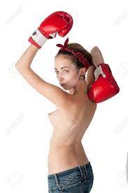 Attractive Naked Woman With Boxing Gloves. Isolated On White. Stock Photo,  Picture And Royalty Free Image. Image 48549863.