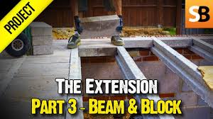 For concrete beam on rock foundation, as the modulus of elasticity of rock is large, both the vertical and horizontal resistance of foundation cannot be as the bending moment is increased, the plastic strain appears less in the concrete of tension zone of the beam, and a curved distribution of tensile. Building An Extension 3 Suspended Beam Block Floor Youtube
