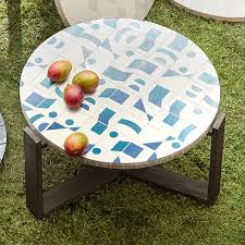Knf 42 round bella bloom bistro table. Mosaic Tiled Outdoor Bistro Table Multi Triangle