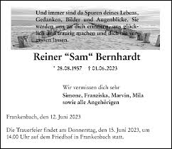 Traueranzeigen von Reiner Bernhardt