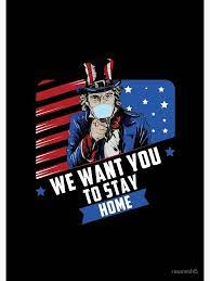 Uncle Sam We Want You To Stay Home Spiral Notebook By Rawresh6 Redbubble Uncle Sam Spiral Notebook Want You