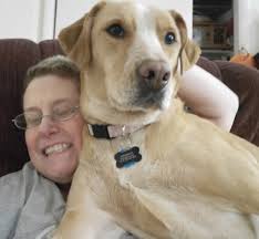 Introducing myself and sharing a photo of me and my grand-puppy