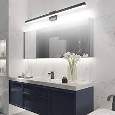 Many are available with long lasting leds, or in space saving ada designs. Aipsun 40 Inch Modern Black Vanity Light Led Black Bathroom Vanity Light Fixtures Black Wall Light For Bathroom White Light Pricepulse