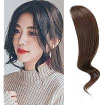 AL ZAHRA 1 pcs Wave Side Bangs Real Human Hair Clip in Bangs Wave Fringe  Hair Extension (Dark Brown) : Amazon.in: Beauty