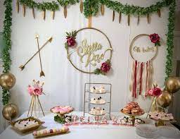 Bohemian Baby Shower Boho Baby Shower For Stella Rose Catch My Party Bohemian Baby Shower Boho Baby Shower Decorations Baby Shower Decorations