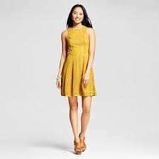 Fit Flare Dresses Shop By Fit Juniors Dress Fit N Flare Dress Fashion Dresses Casual Yellow Dress Outfit