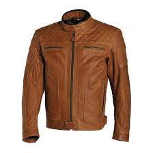 Richa Memphis Leather Jacket Cognac Motorbike Clothing Leather Jacket Motorcycle Jacket