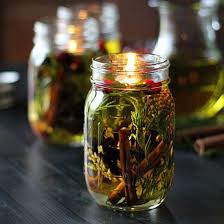 These Beautiful Candle Lamps Are Made With Olive Oil Spices And Essential Oils Easy And Affordable G Christmas Mason Jars Mason Jar Oil Candle Christmas Jars
