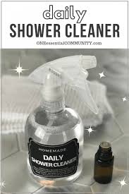 Non Toxic Daily Shower Cleaner With Essential Oils Daily Shower Cleaner Shower Cleaner Homemade Shower Cleaner