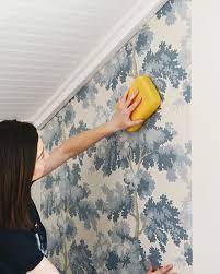 How To Wallpaper Using The Paste The Wall Method Diy Wallpaper Homemade Wallpaper Wall Wallpaper