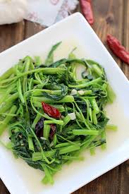 Chinese Water Spinach Stir Fry Recipe Vegetable Recipes Asian Recipes Cooking Chinese Food