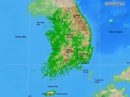 Bilder uns sehr gut gefallen. Sudkorea Berge Map Karte Von Sudkorea Gebirge Ost Asien Asien