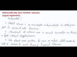 Vezi subiectele care au picat la istorie la bac 2021. 23 08 2017 Subiecte Rezolvate Detaliat Bac 2017 Istorie Sesiunea August Septembrie Youtube