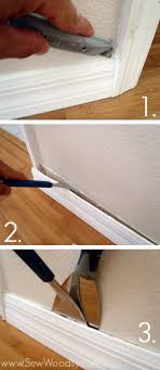 How To Remove Baseboards Sew Woodsy Baseboards Removing Baseboards Baseboard Styles