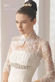 2020 2011 Factory Long Sleeve High Collar Illusion Lace Bride Bolero Jacket From Xijieweddingdress 19 98 Dhgate Com Lace Top Wedding Dress Lace Weddings Lace Top Wedding