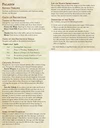 5e Paladin Archetypes Meh Morrus Unofficial
