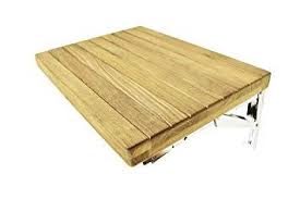Marine City 18 13 Teak Wall Mount Fold Down Bench With Slots For B Marine City Hardware