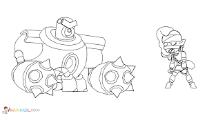 Brawl Stars Para Colorear Emz