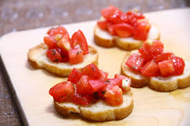 トマト の ブルスケッタ