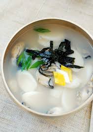 gul tteokguk oyster rice cake soup rice cake soup food real food recipes